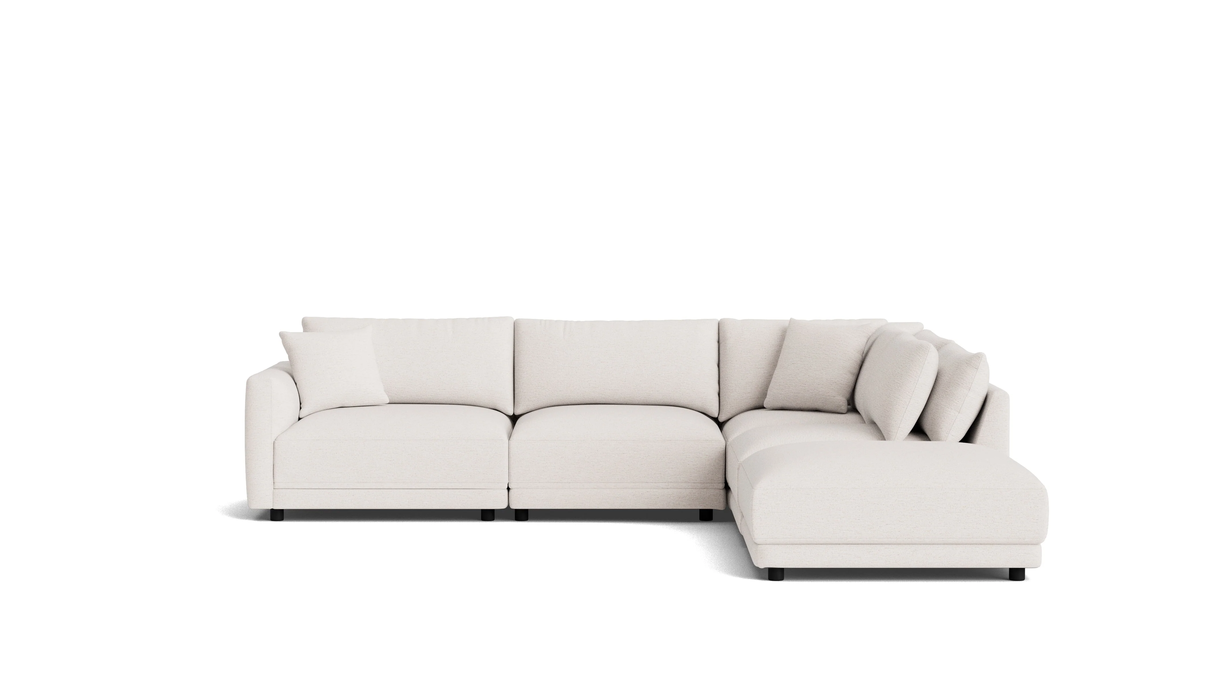 Soft Spot 5-Piece Modular Sectional Right, Nomad Snow - Image 2