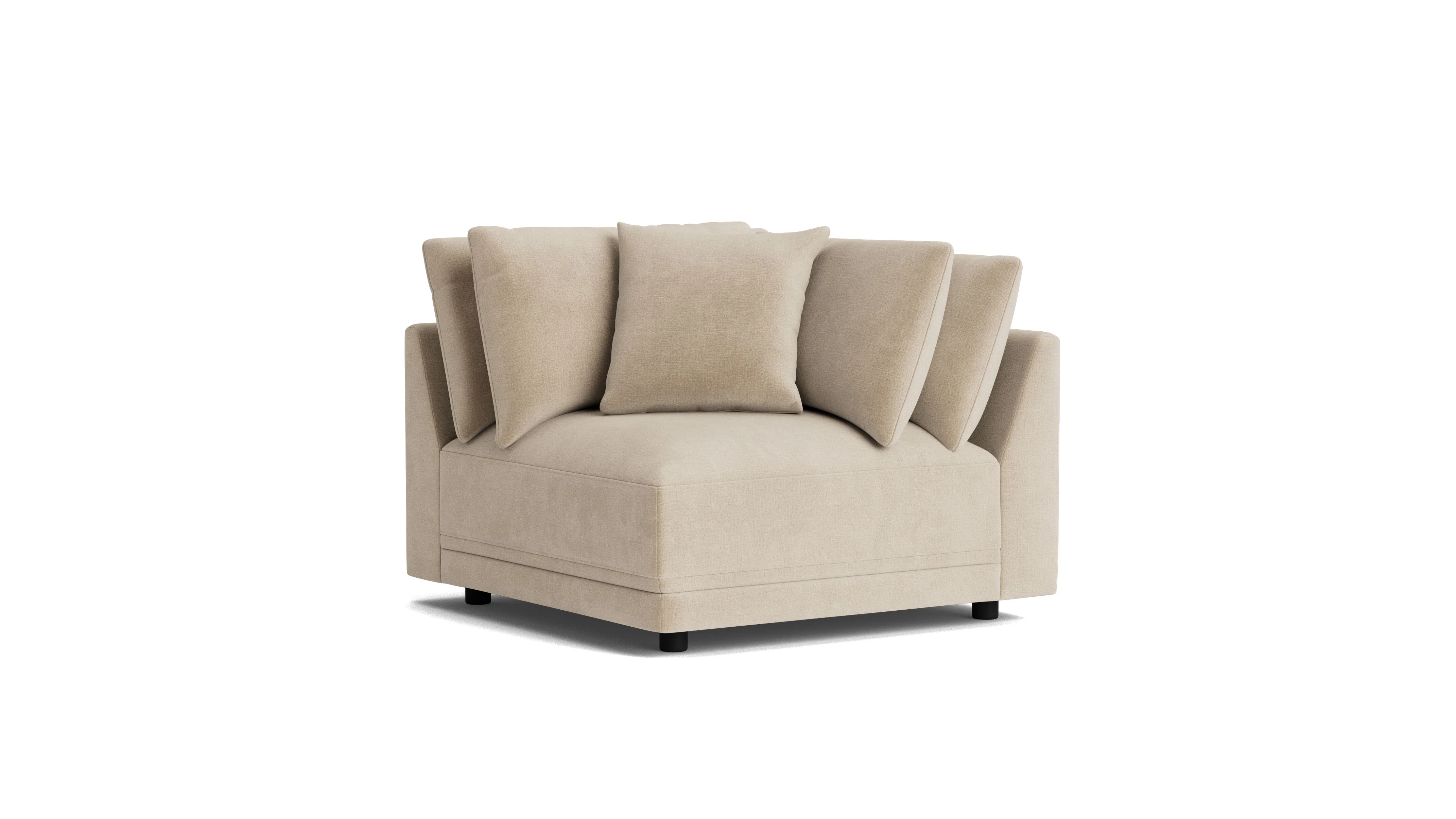Soft Spot Corner Chair, Cashew - Image 3