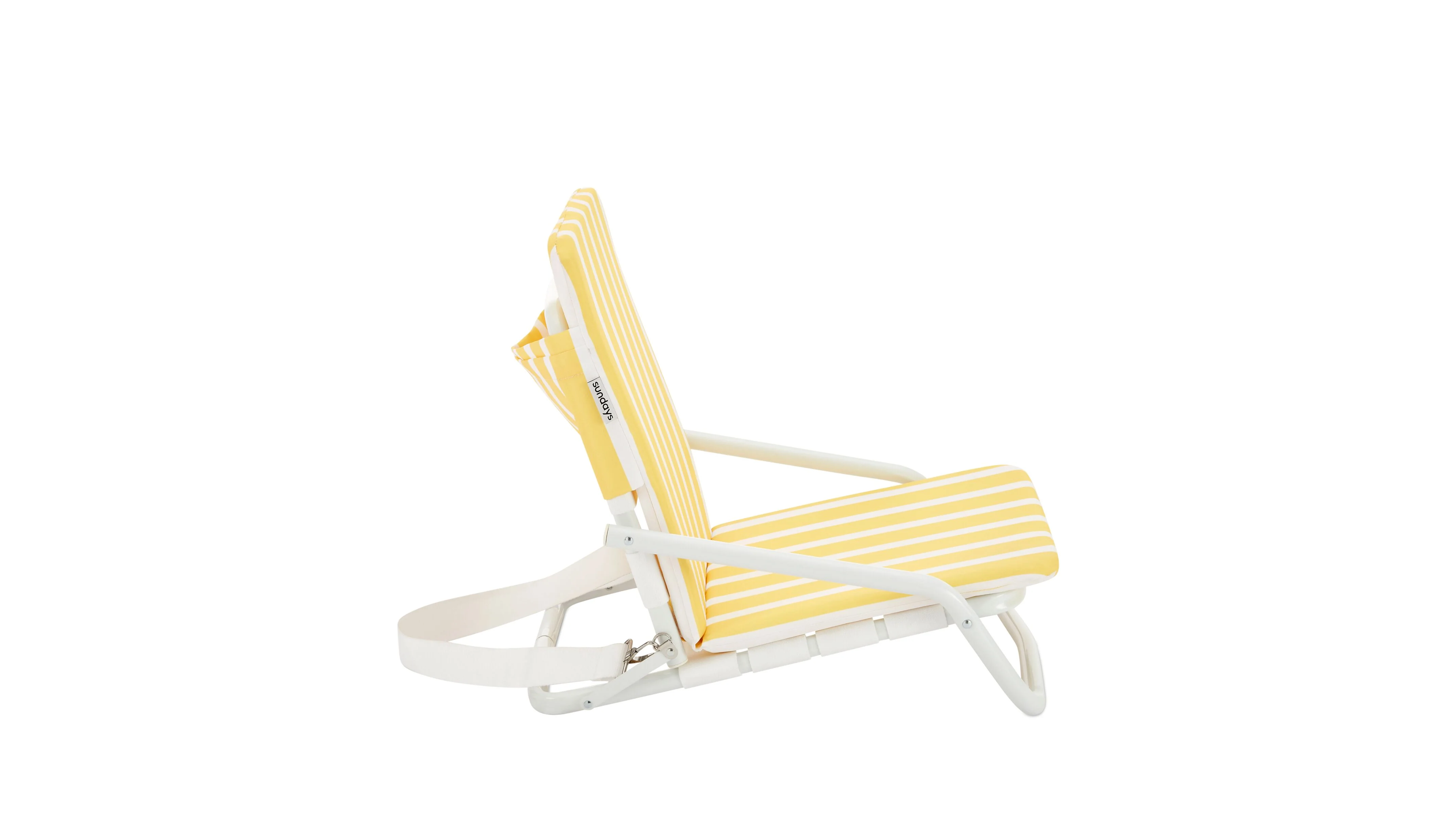 Shore Thing Beach Chair, Lemon Stripe - Image 6
