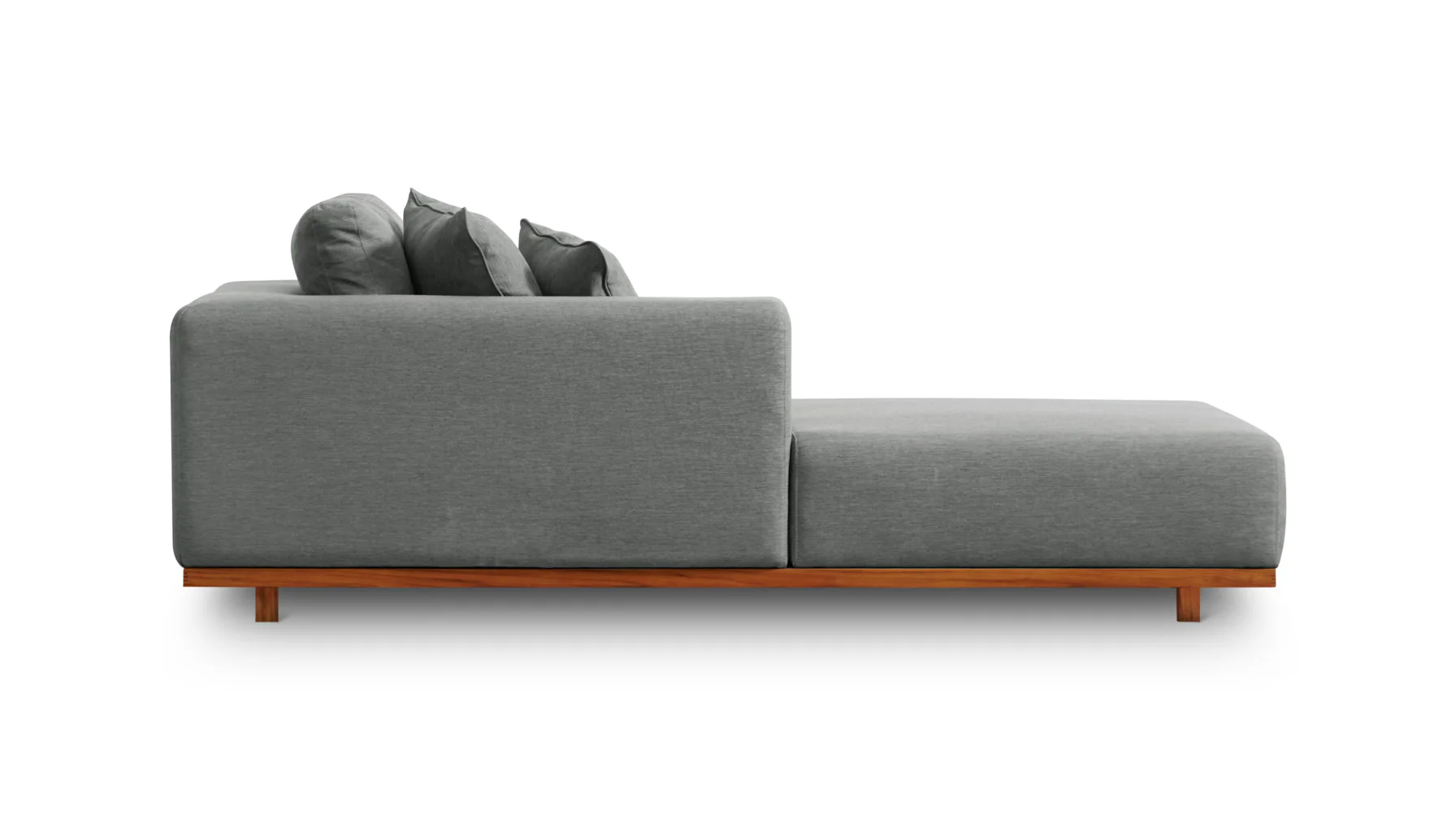 Sunny Days Outdoor Chaise, Left Facing, Pepper - Image 5