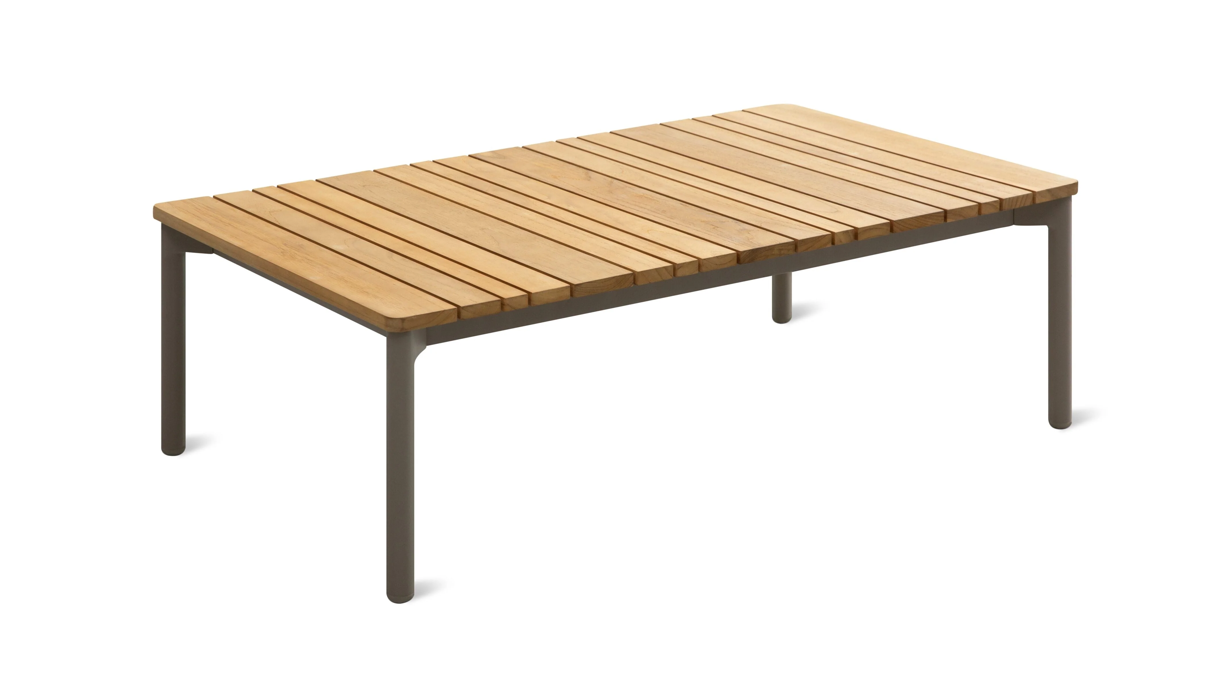 Sweet Escape Outdoor Coffee Table, Grey/Teak - Image 2