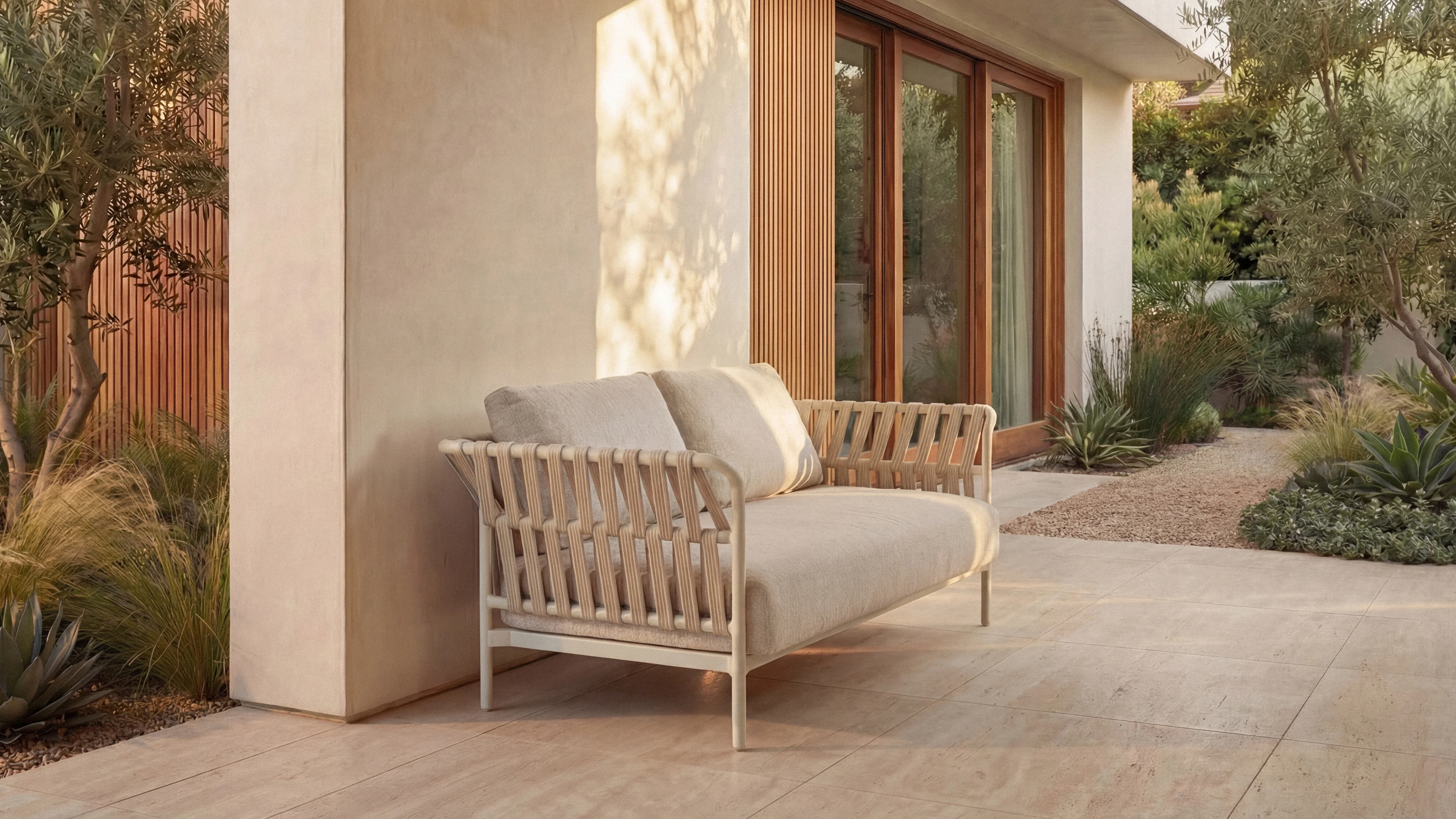 Sweet Escape Outdoor Sofa, Ivory - Image 3