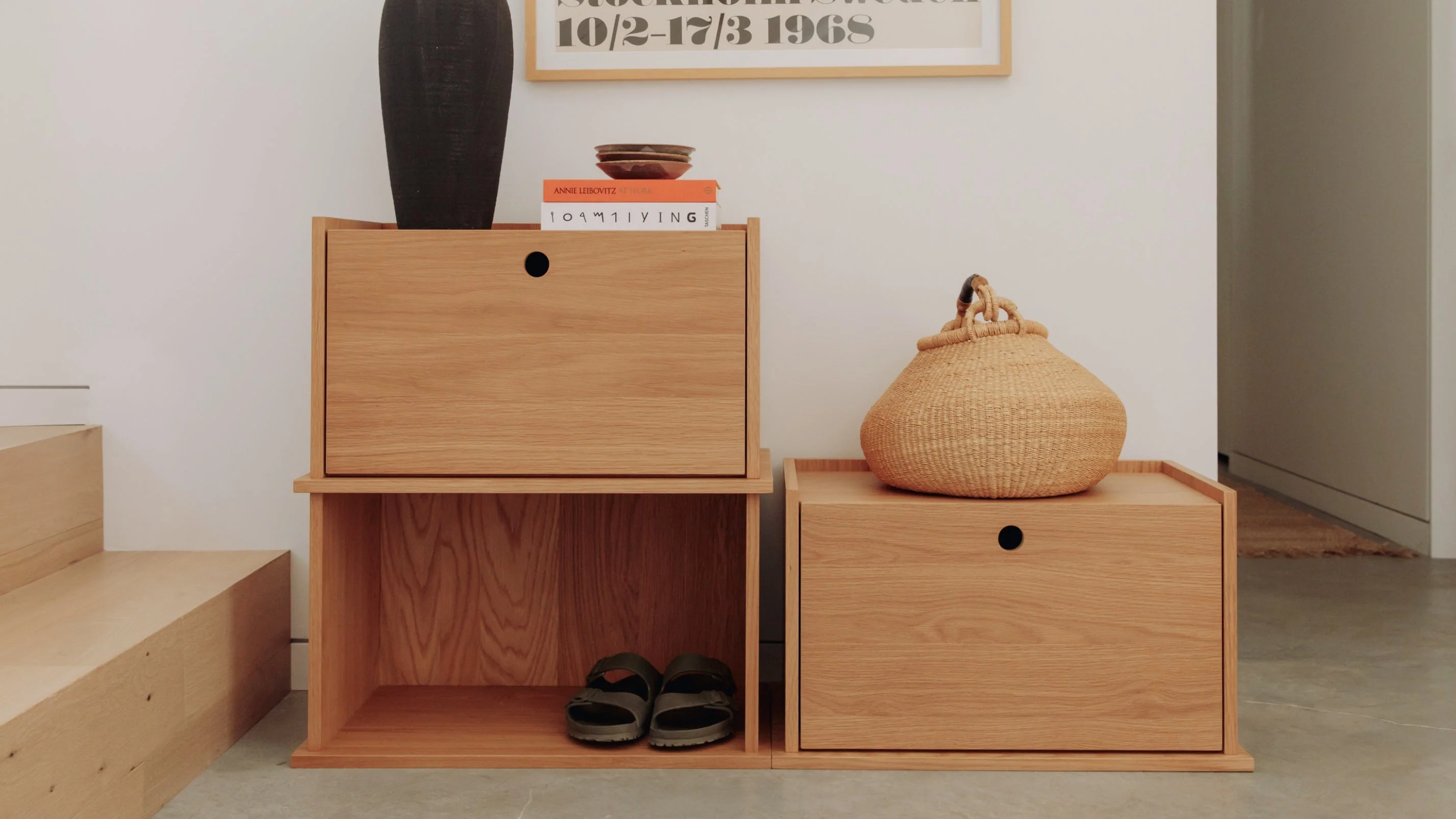 Keep Stacking Storage System, Open, White Oak - Image 9