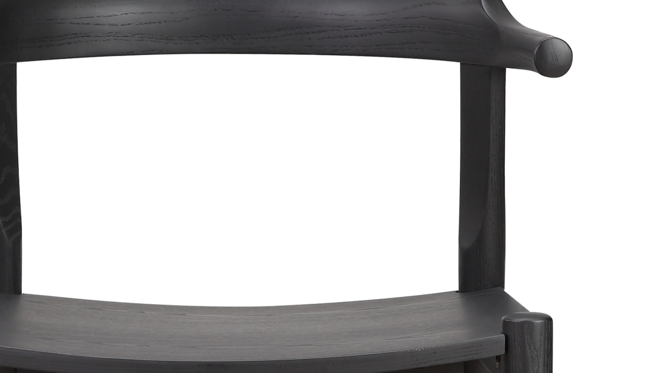 Tuck In Dining Chair, Wood Seat, Black Ash - Image 10