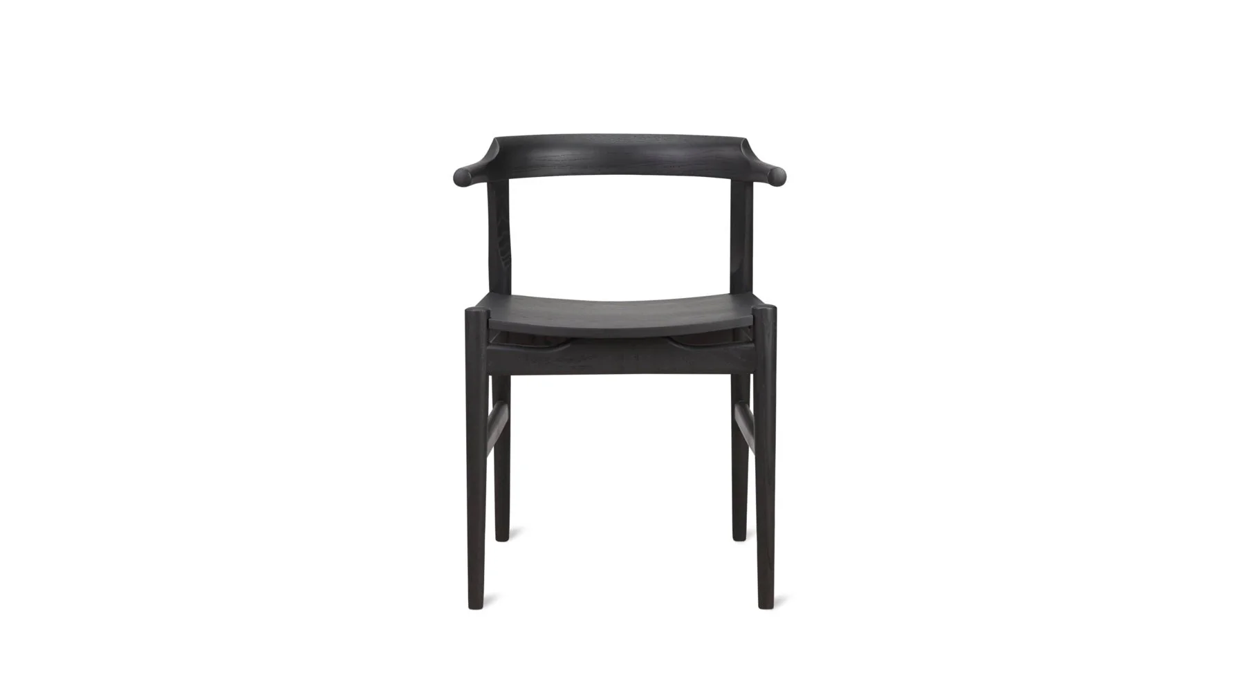 Tuck In Dining Chair, Wood Seat, Black Ash - Image 5