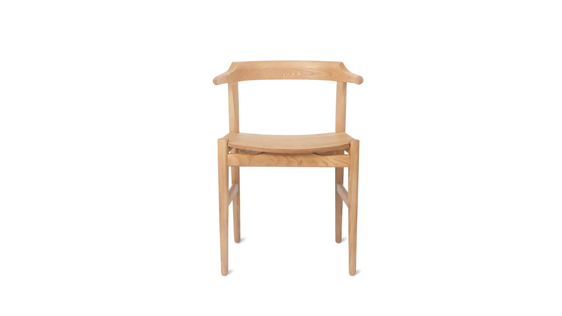 Tuck In Dining Chair, Wood Seat, Stained Oak - Image 5