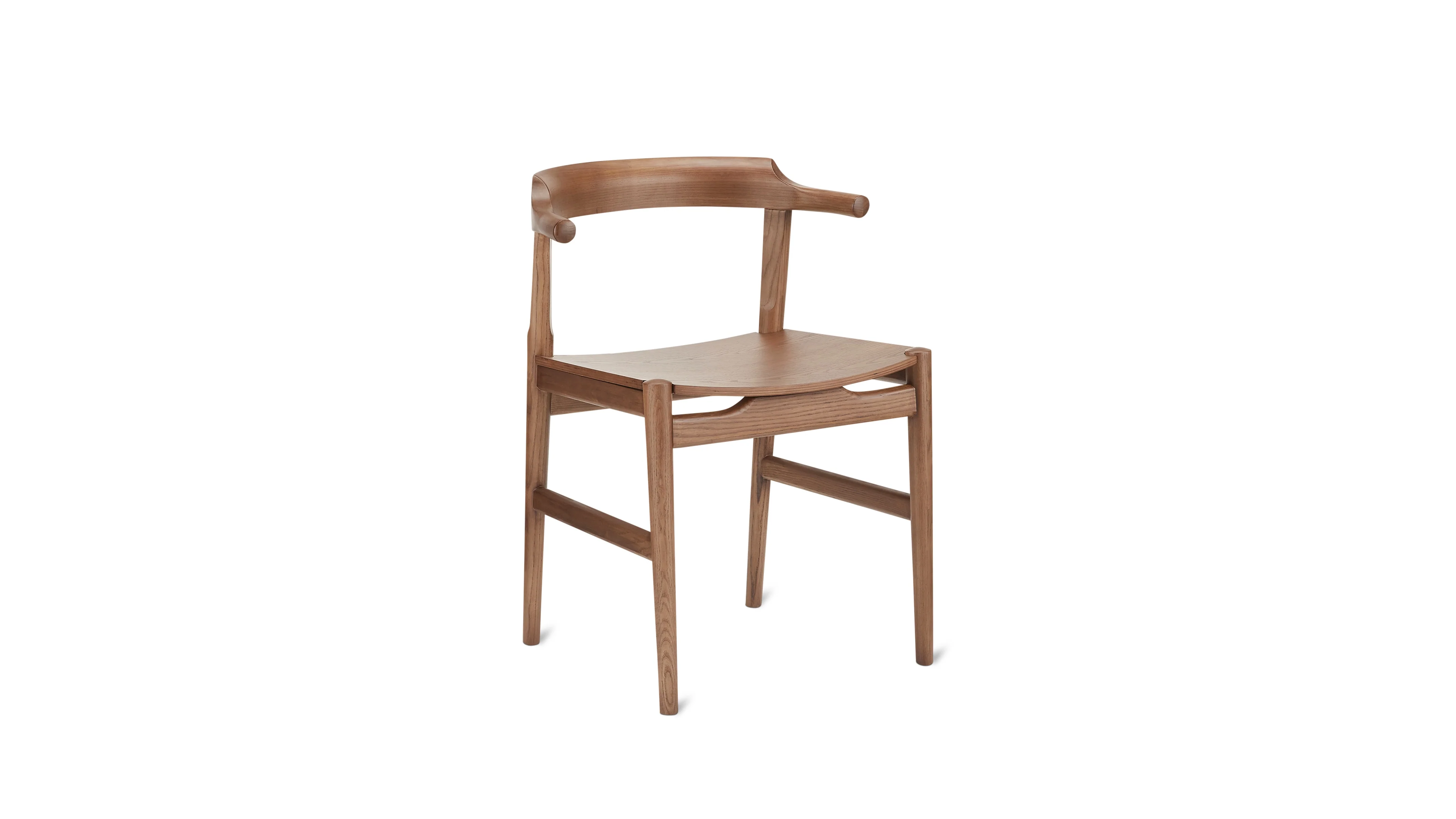 Tuck In Dining Chair, Wood Seat, Stained Walnut - Image 6