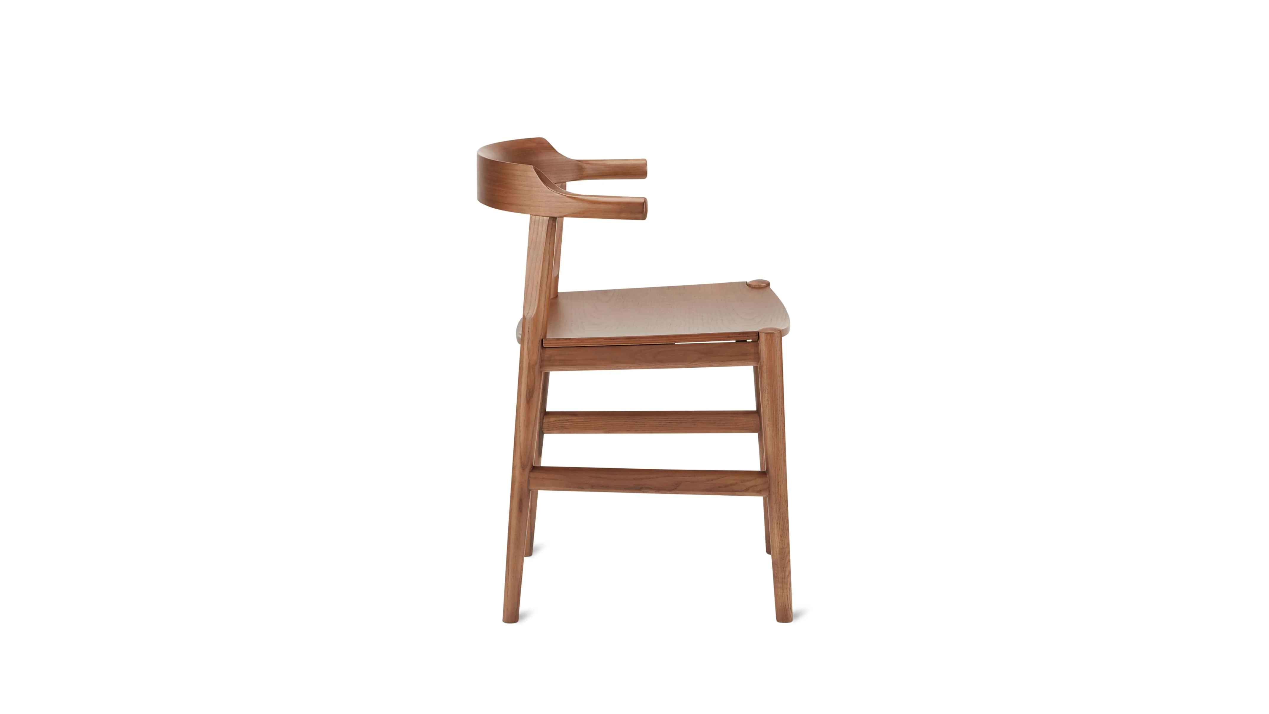 Tuck In Dining Chair, Wood Seat, Stained Walnut - Image 7