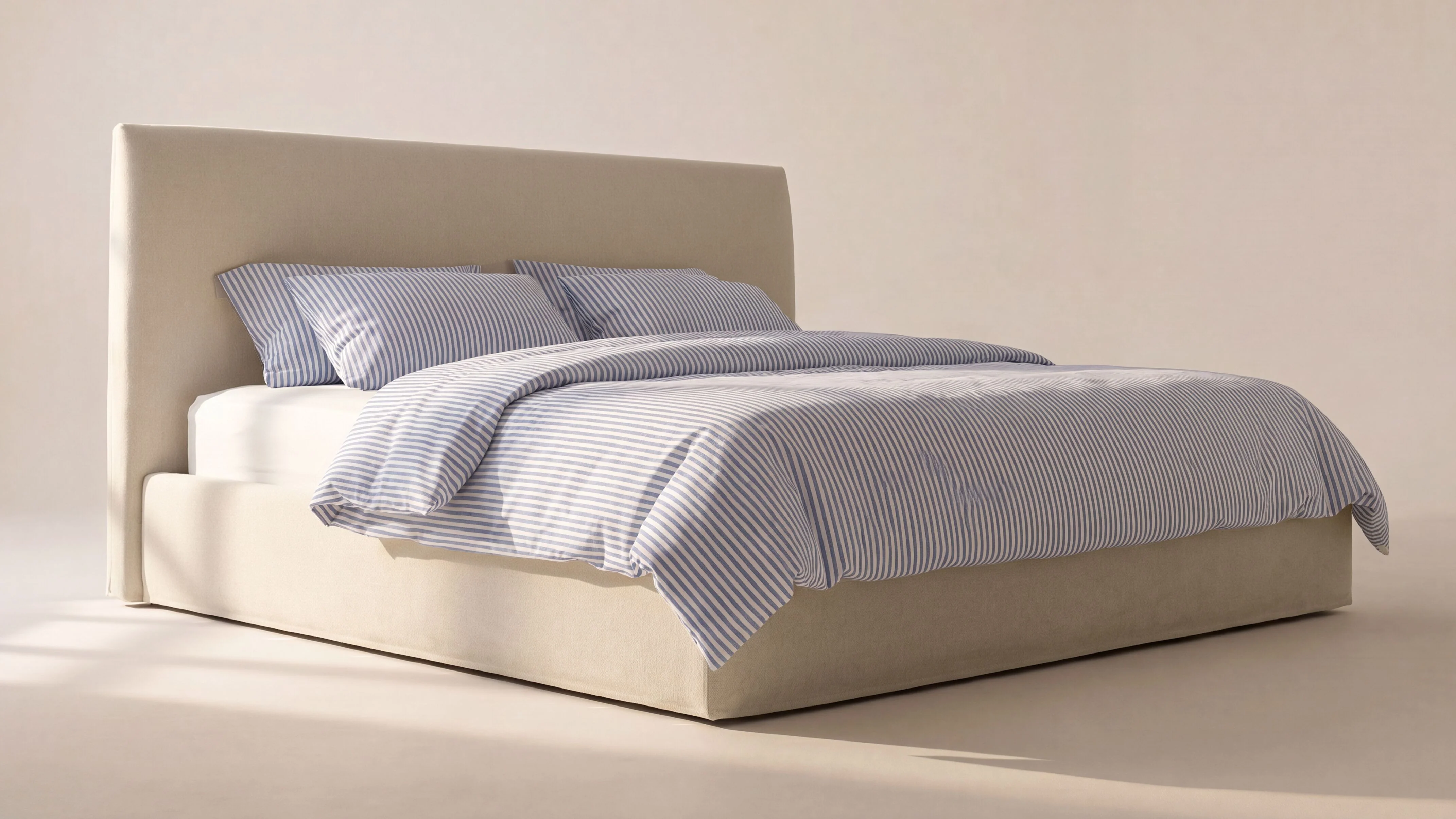 Wave Storage Bed, King, Latte - Image 5
