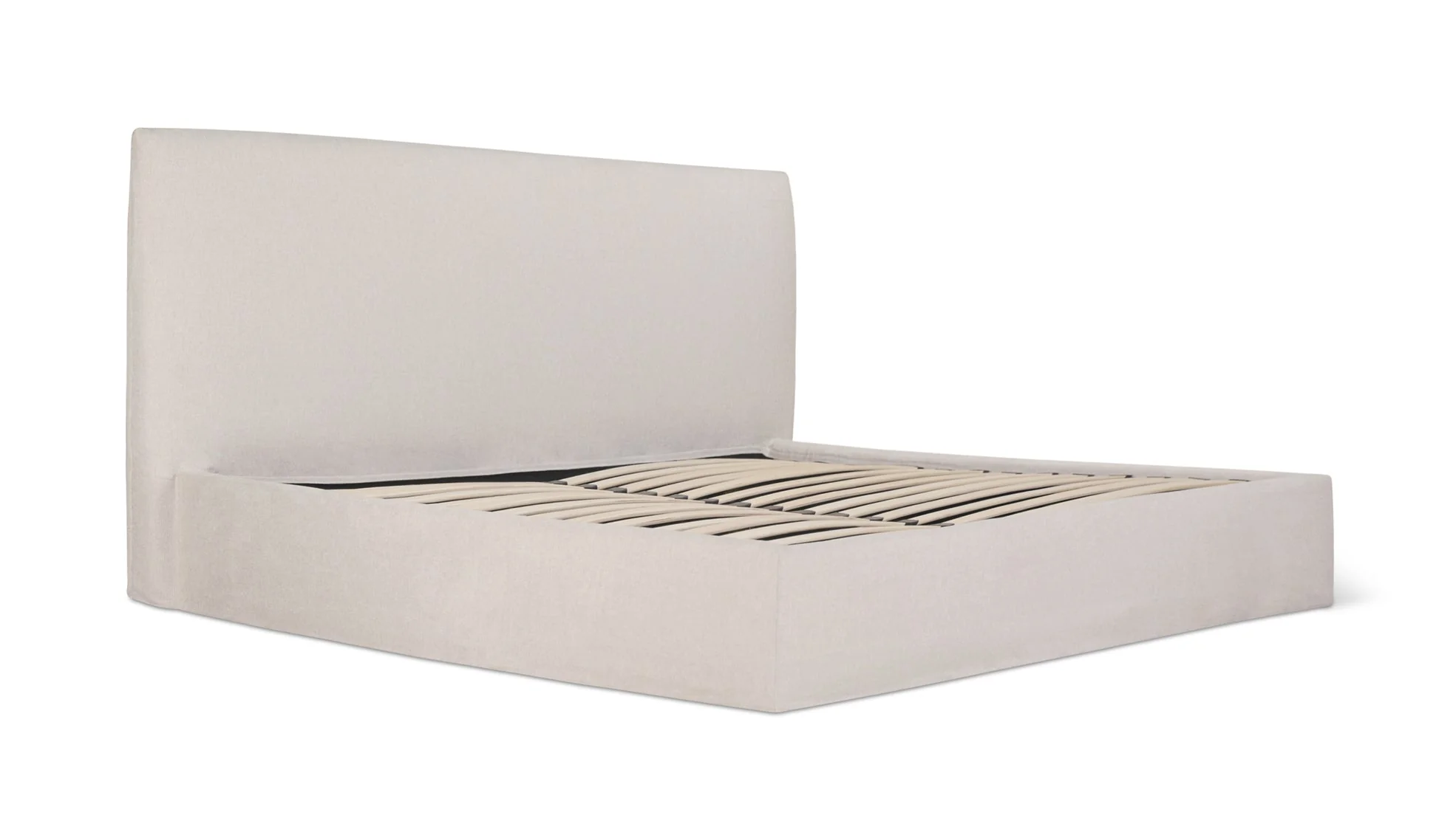 Wave Storage Bed, King, Latte - Image 8